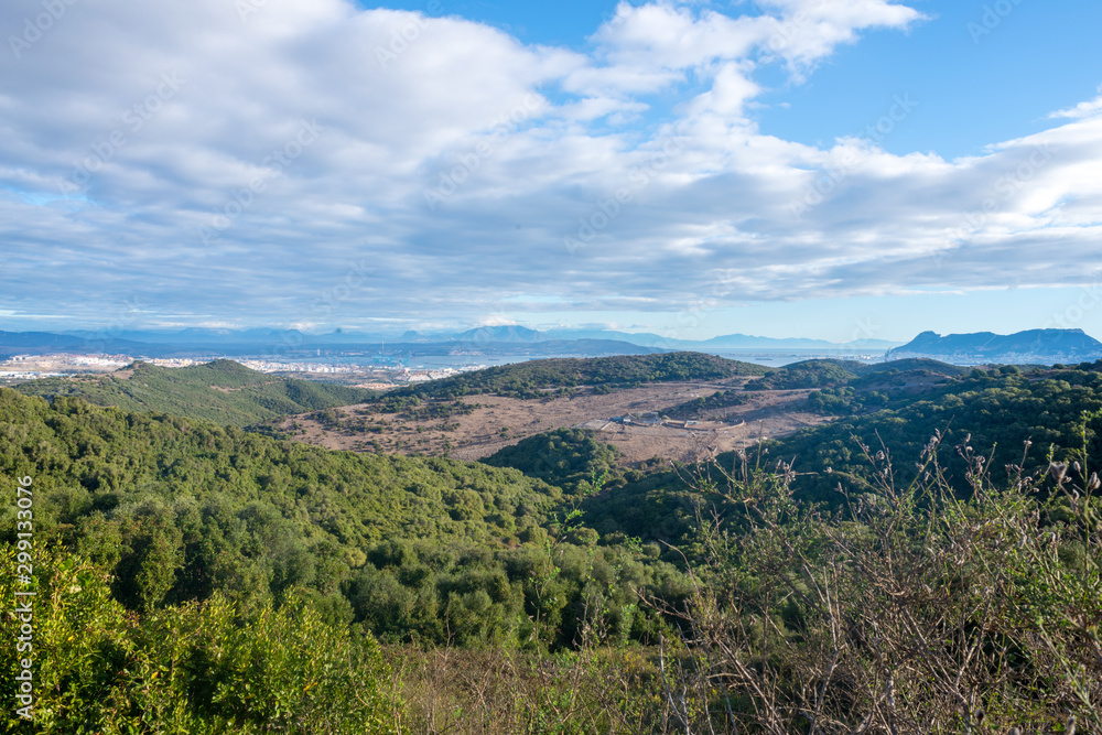 Algeciras mountains with views from the hiking trails