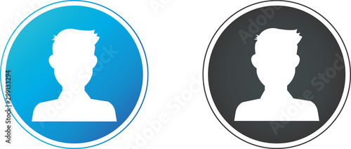 User flat avatar icon, sign, profile people symbol.Social media avatar vector graphics flat icons.Set of hand drawn Avatar profile icon (or portrait icon), including male and female .