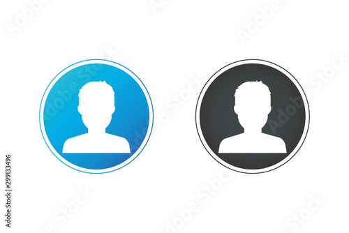 User flat avatar icon, sign, profile people symbol.Social media avatar vector graphics flat icons.Set of hand drawn Avatar profile icon (or portrait icon), including male and female .