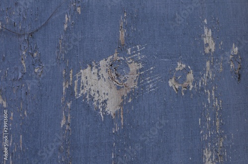 Damaged Blue Wood Finish Cover