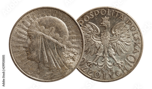 Poland 10 zloty silver coin 1932