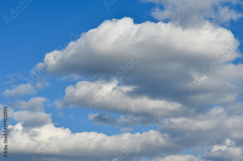 LARGE WHITE CLOUDS IN SKY