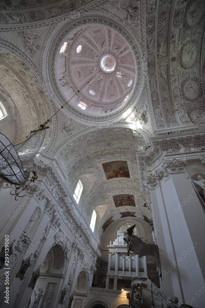 Interior of St. Peter and Paul's Church, Vilnius, Lithuania