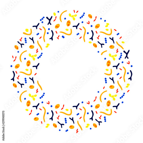 Vector isolated illustration of probiotics