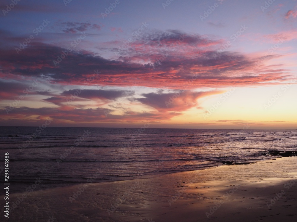 Sonnenuntergang bei Lagos, Portugal