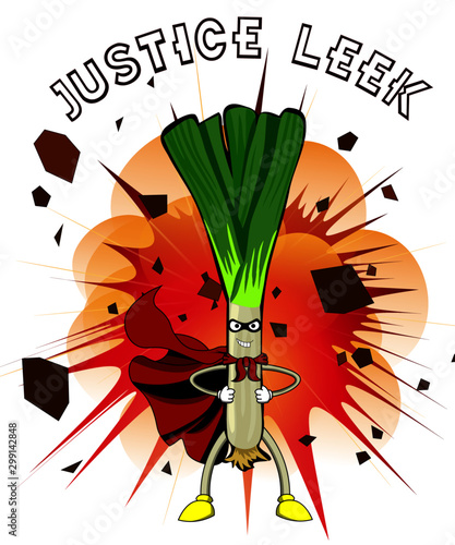 Justice leek vegan superhero