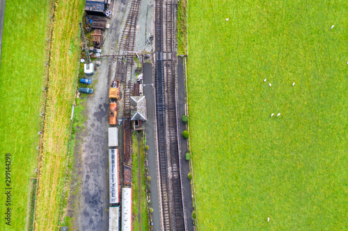 Top Down Drone Shoot over Historic Rail Station photo