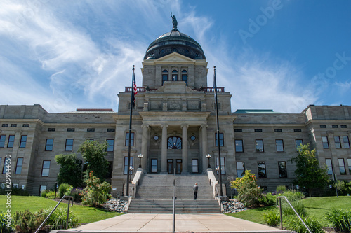 Obraz na płótnie Steps to the Montana State Capitol building in Helena w salonie