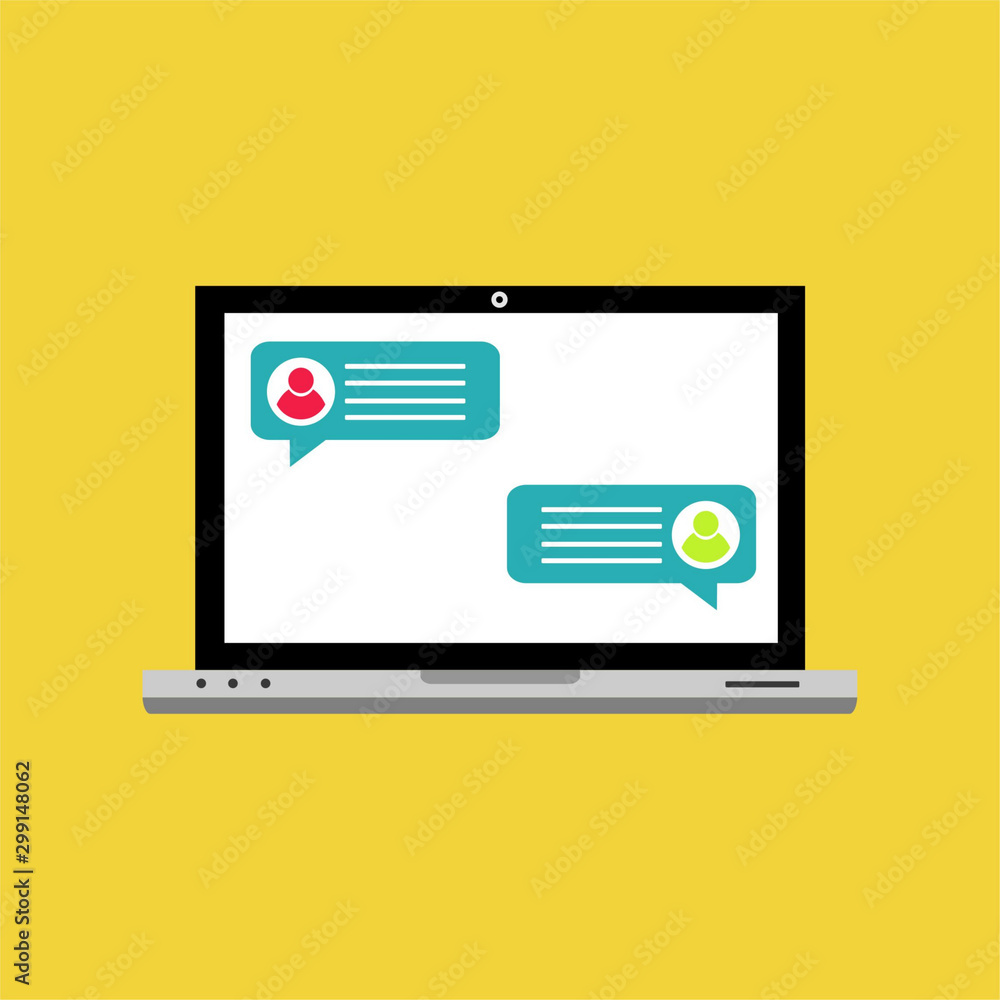 Short message service bubbles with place for text chat text boxes.Chat, sms, tweet, instant messaging, mobile messenger concepts for web sites, web banners, printed materials.