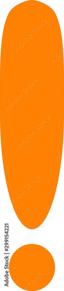 Exclamation Point Orange