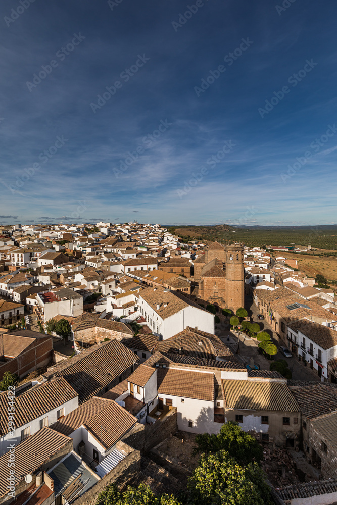 Spanish towns. Baños de la Encina, Jaen. Andalusia, Spain (vertical)