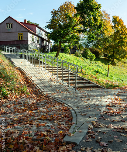 View to landscape in a park.