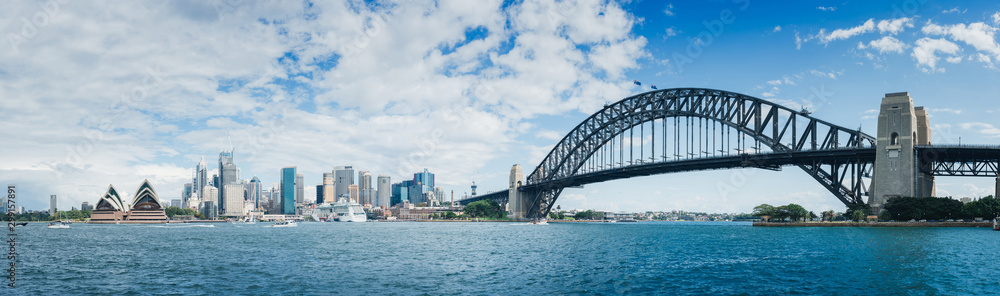 Panorama of Sydney Harbour Bridge