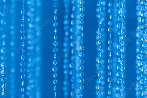 Blue electric bokeh glitter texture christmas abstract background © Parfenova