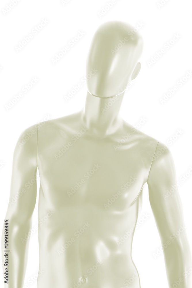 Gloss color mannequin male isolated Gloss color mannequin male isolated