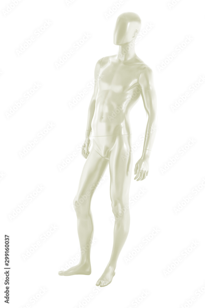 Gloss color mannequin male isolated Gloss color mannequin male isolated