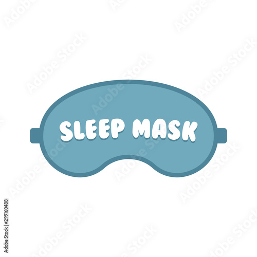 Sleeping masks set in flat design style, vector illustration.