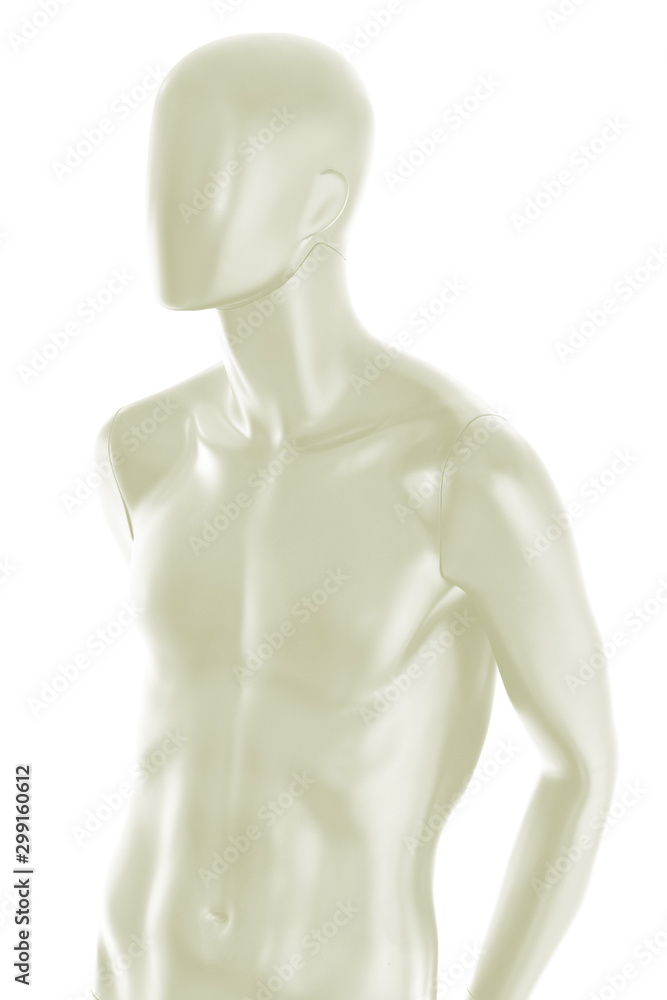 Gloss color mannequin male isolated Gloss color mannequin male isolated