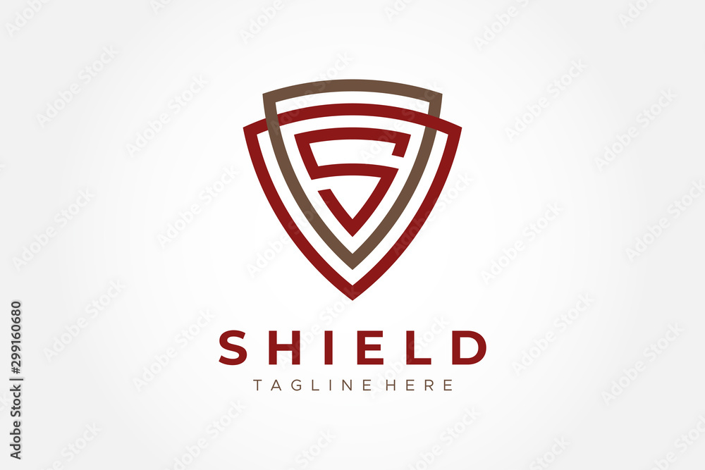 Letter S in Shield Security Logo Protection Symbol Vector Logo Design