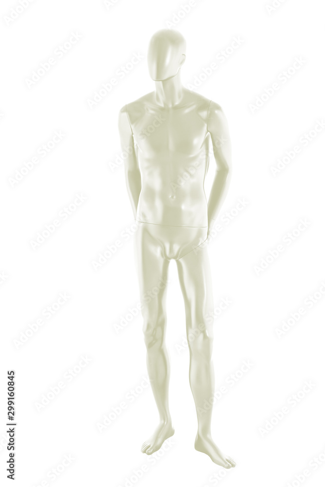Gloss color mannequin male isolated Gloss color mannequin male isolated