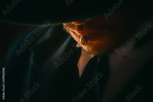 Portrait of cowboy.cowboys in Texas country.