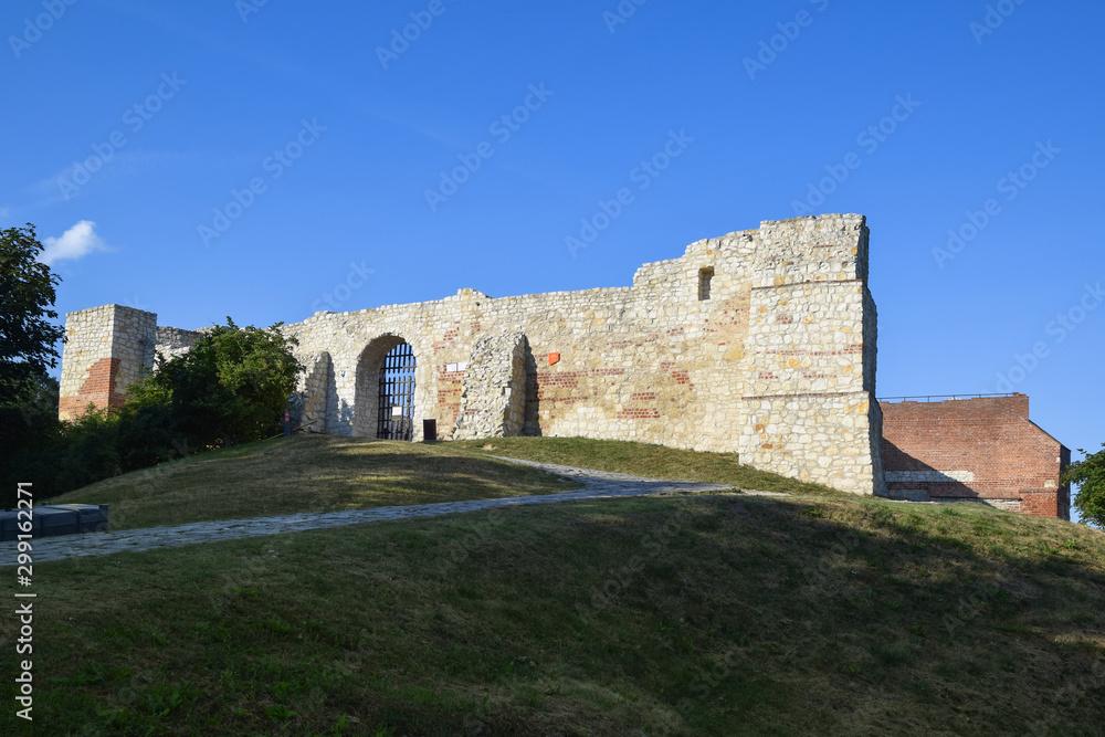 Ruins of medieval castle in Kazimierz Dolny, Poland.