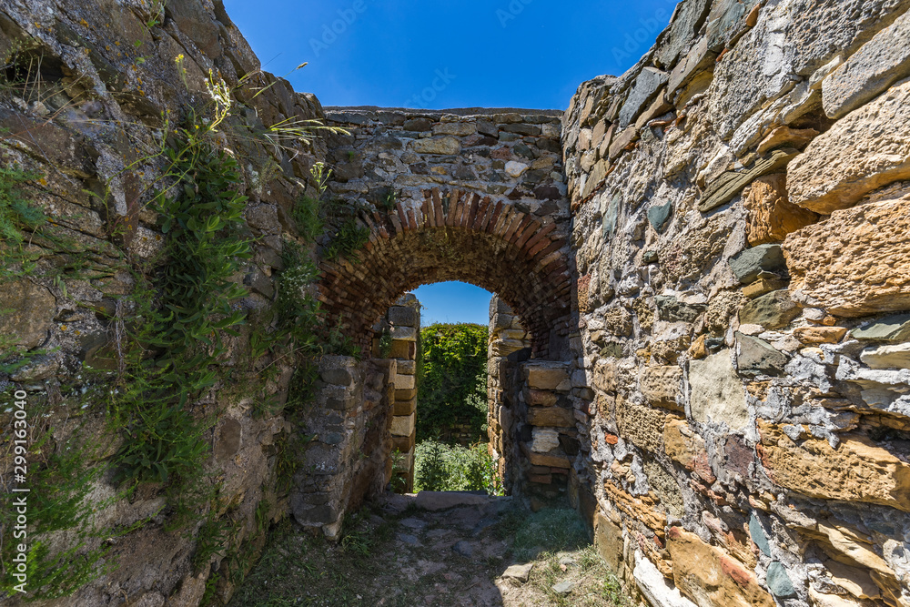 Ancient fortress gate and walls