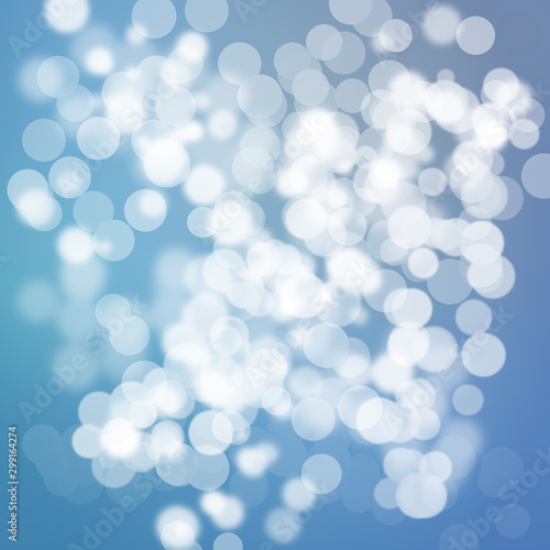 blue bokeh abstract light background