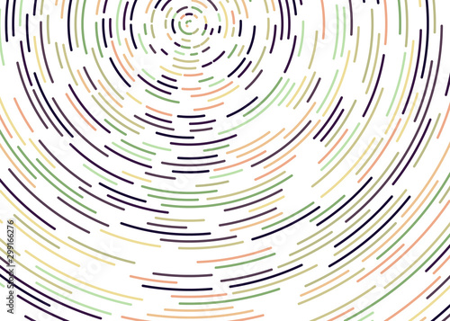 Colorful Universe Circular Distribution Computational Generative Art background illustration