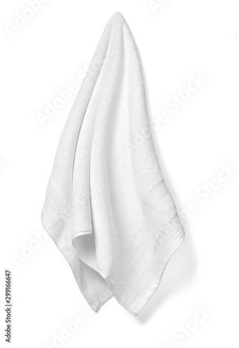 Photo towel cotton bathroom white spa cloth textile
