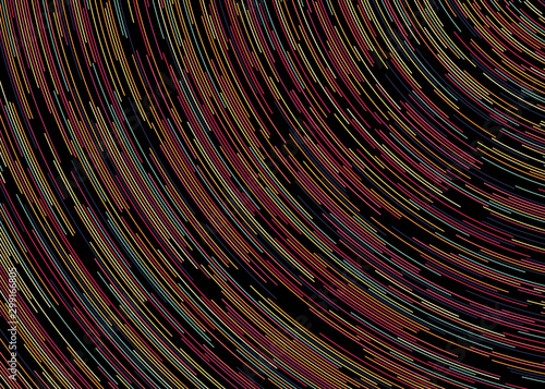 Colorful Universe Circular Distribution Computational Generative Art background illustration