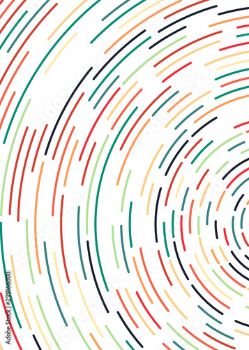 Colorful Universe Circular Distribution Computational Generative Art background illustration