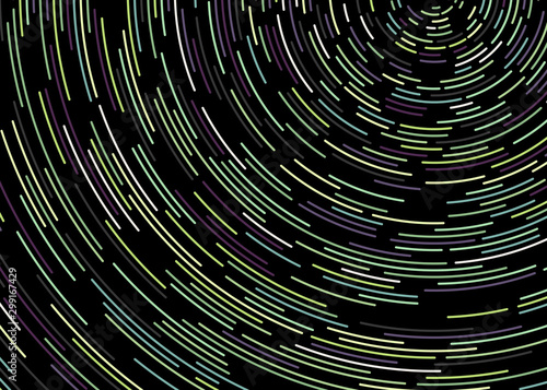 Colorful Universe Circular Distribution Computational Generative Art background illustration