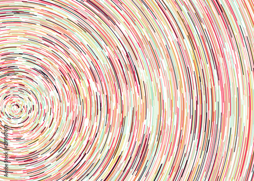 Colorful Universe Circular Distribution Computational Generative Art background illustration