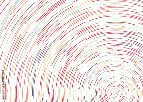 Colorful Universe Circular Distribution Computational Generative Art background illustration