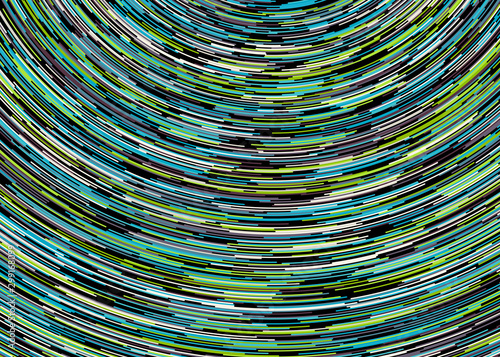 Colorful Universe Circular Distribution Computational Generative Art background illustration