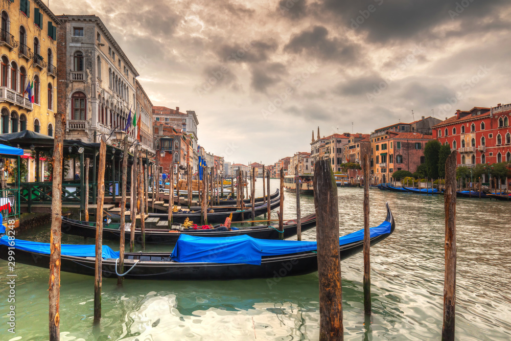 Beautiful scenery of the grand Canal in Venice, Italy