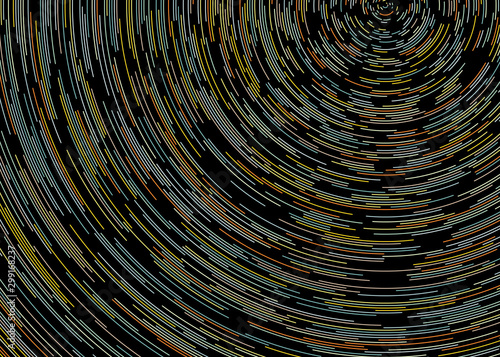 Colorful Universe Circular Distribution Computational Generative Art background illustration