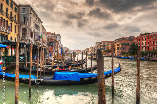 Beautiful scenery of the grand Canal in Venice, Italy
