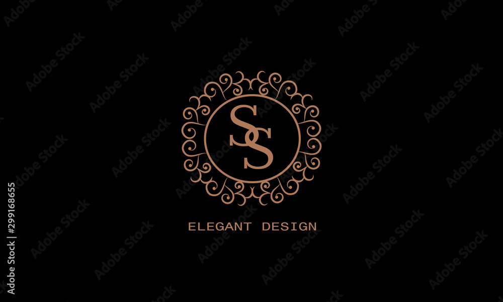 Fototapeta premium Stylish elegant monogram letter W. Decorative template for cafes, bars, restaurants, hotels, boutiques. Business style and company brand. Vector illustration