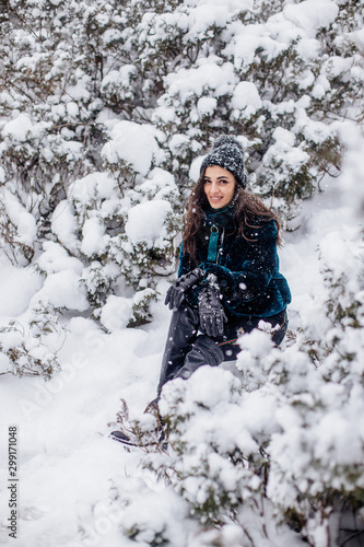 Snow girl portrait