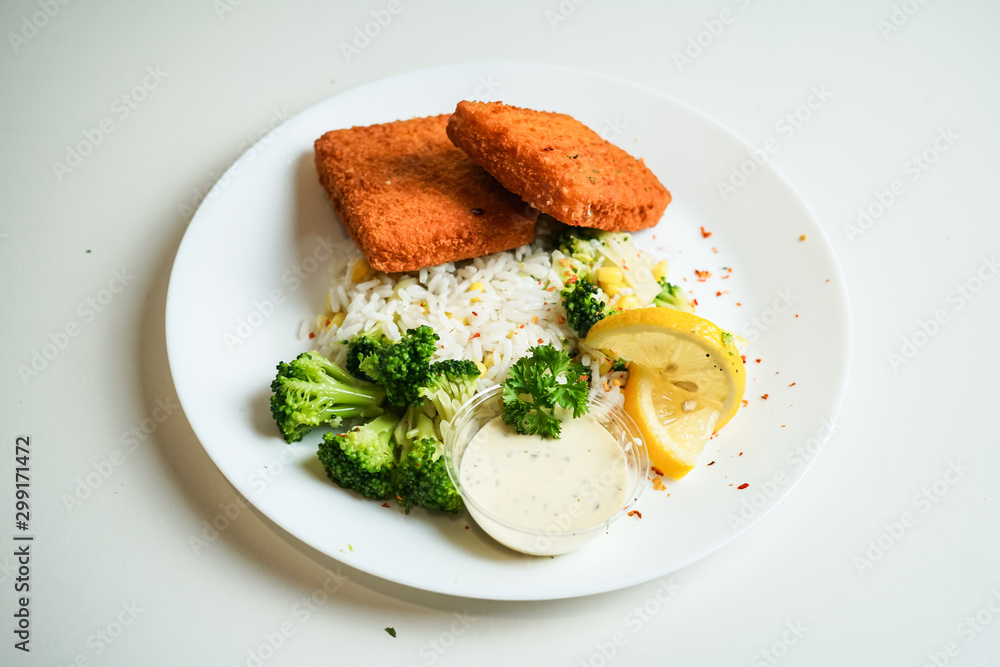 Meal on plate Meal on plate