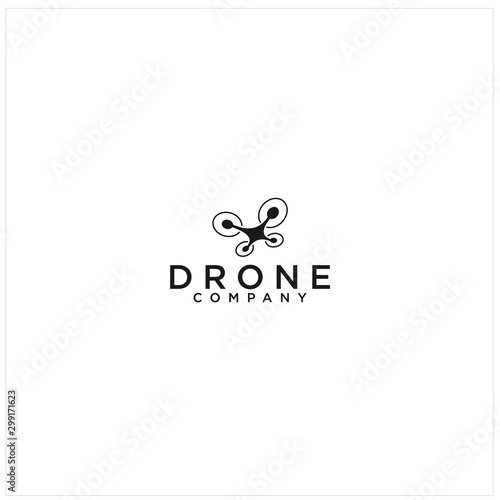 drone vector logo illustration template download modern