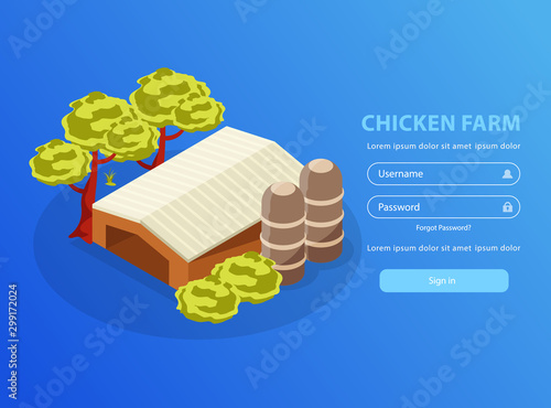 Chicken Farm Login Page