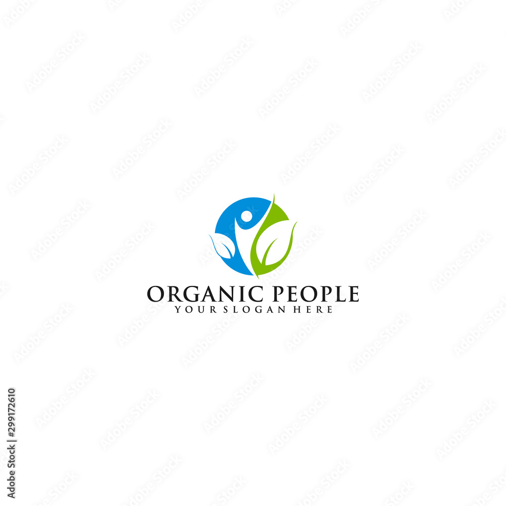 Oraganic people logo design inspiration - vector template Oraganic people logo design inspiration - vector template