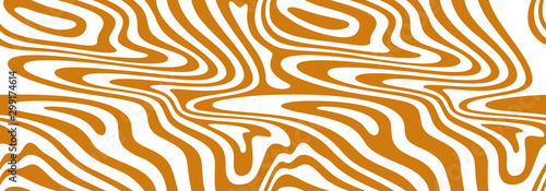 Vector Seamless Pattern with Flowing Salted Caramel. Abstract Sweet Texture