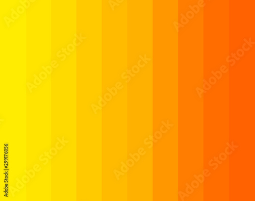 Fototapeta Orange and yellow gradient sunny stripes background.