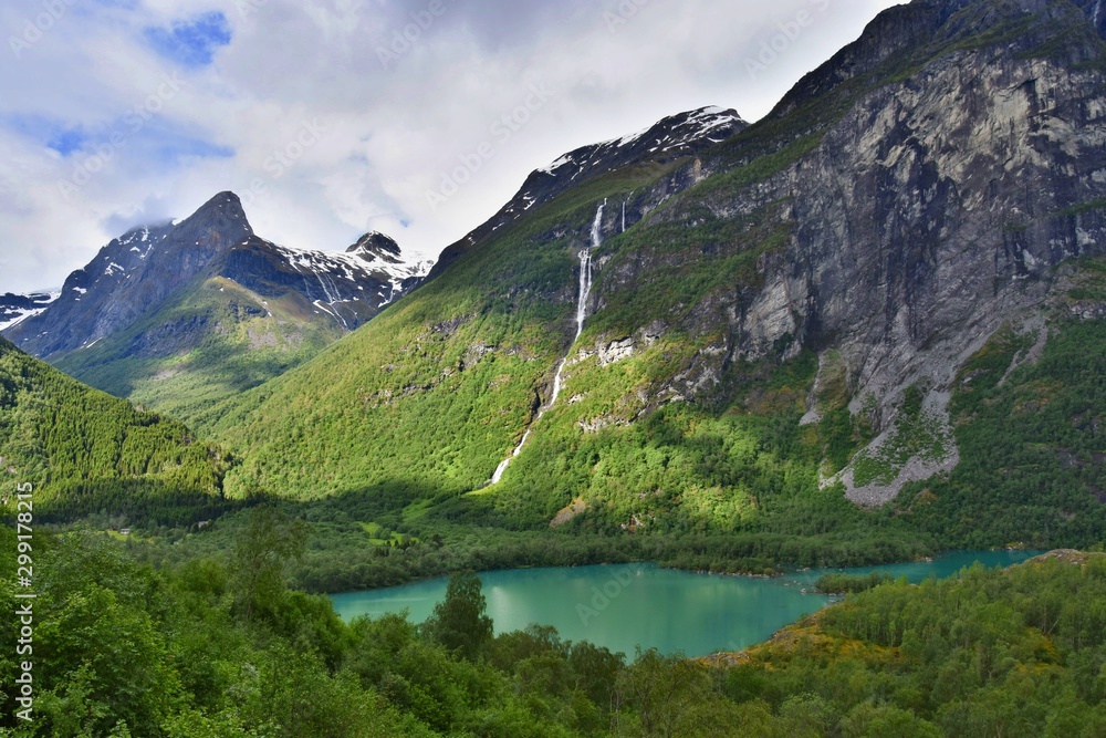 Lovatnet Lake - the most beautiful in Norway