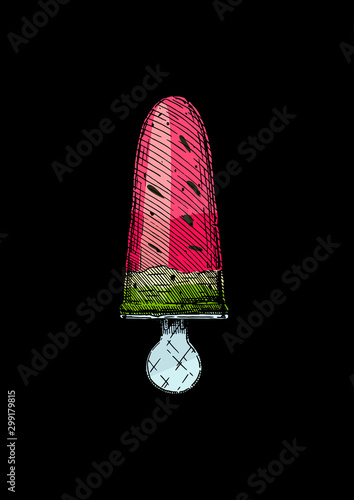 Frozen Watermelon Ice Pop