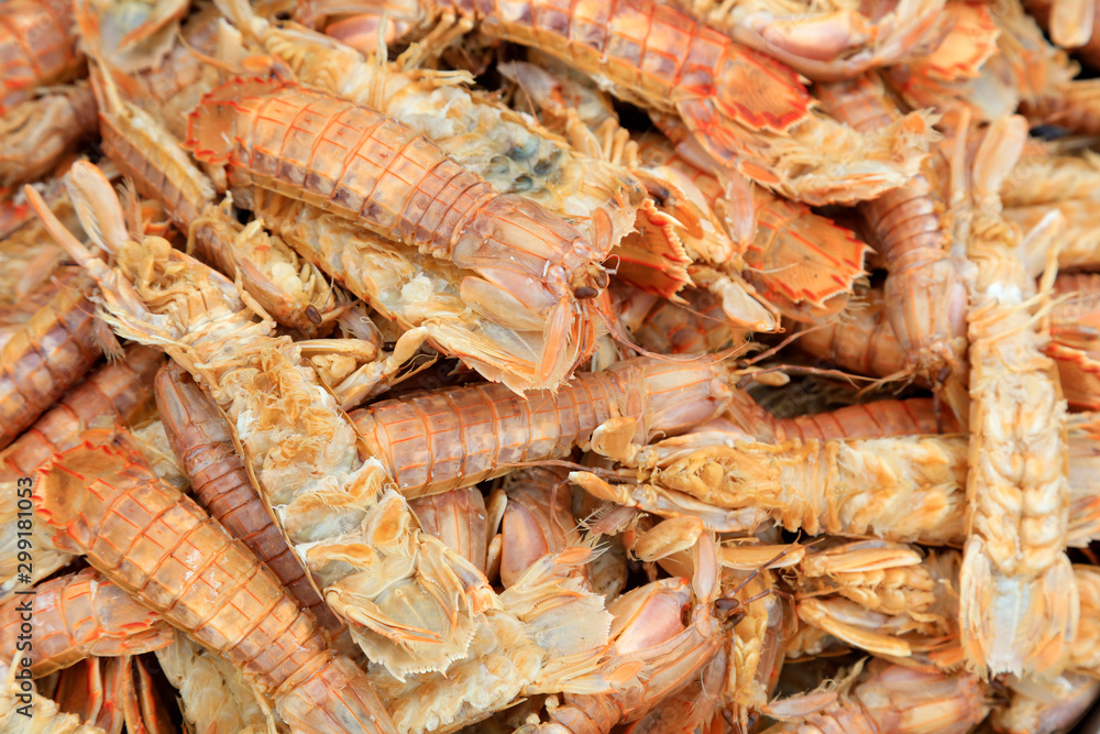 boiled shrimps are in the kitchen boiled shrimps are in the kitchen